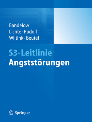 cover image of S3-Leitlinie Angststörungen
